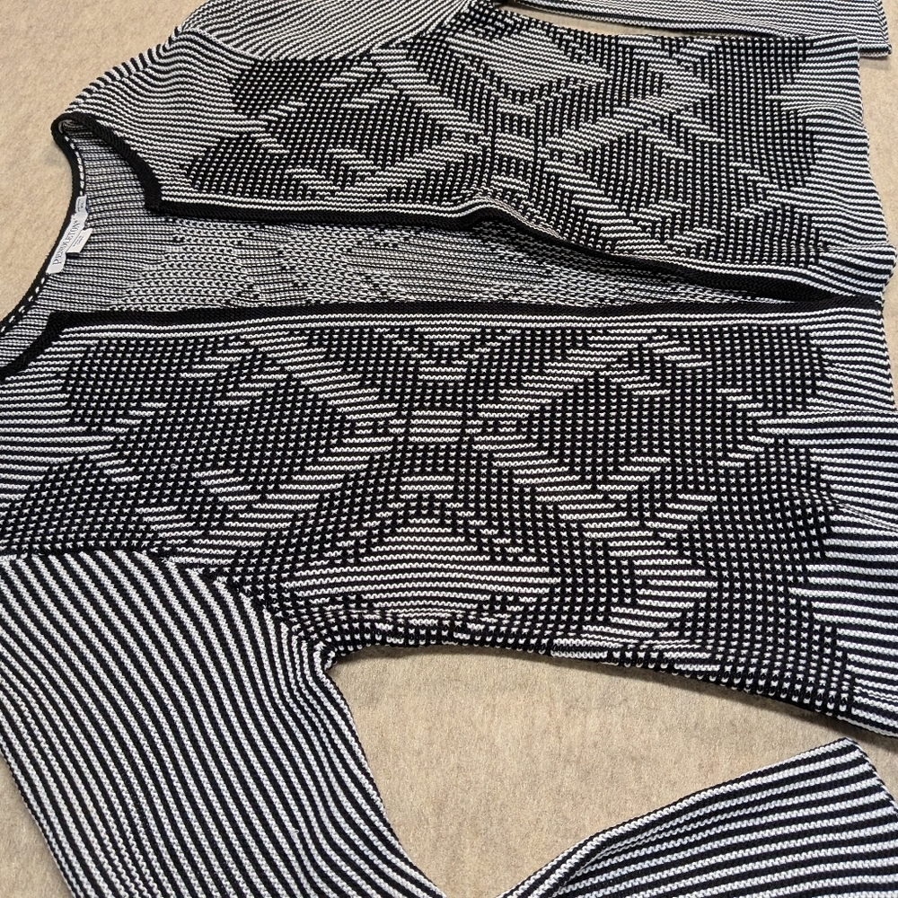 Pendleton Cotton Black & White Patterned Women's … - image 3